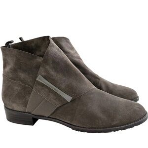 Stuart Weitzman Slouchy Dark Brown Suede Booties